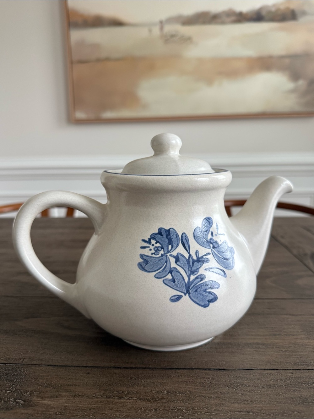 Vintage Pfaltzgraff Yorktowne 6-1/2" Tall Teapot Tea Pot USA 7-550